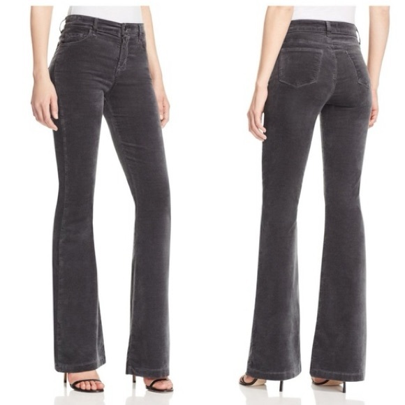 J Brand Velvet Maria High Rise Flare Bell Bottom Jeans Size 25 Grey - Picture 2 of 15